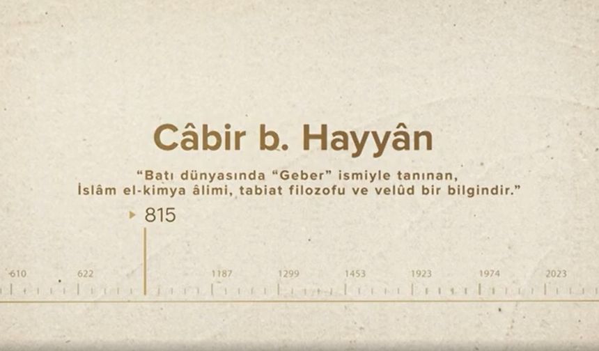 Câbir b. Hayyân... İslam Düşünürleri - 109. Bölüm