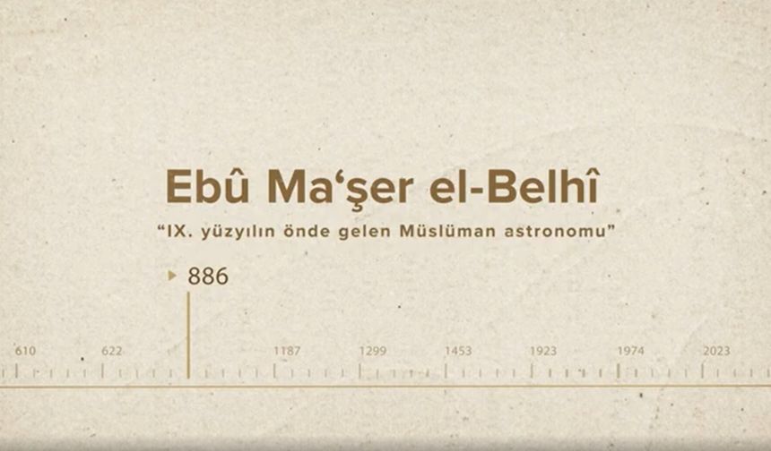 Ebû Ma‘şer el-Belhî... İslam Düşünürleri - 141. Bölüm