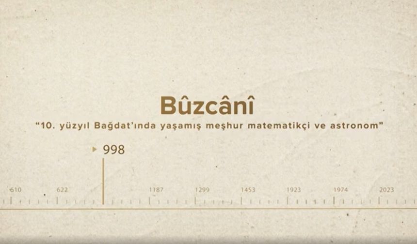 Bûzcânî... İslam Düşünürleri - 144. Bölüm