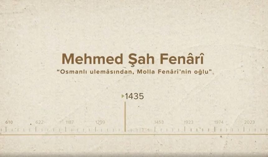 Mehmed Şah Fenârî... İslam Düşünürleri - 170. Bölüm