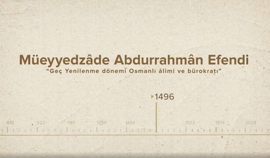 Müeyyedzâde Abdurrahmân Efendi... İslam Düşünürleri - 180. Bölüm