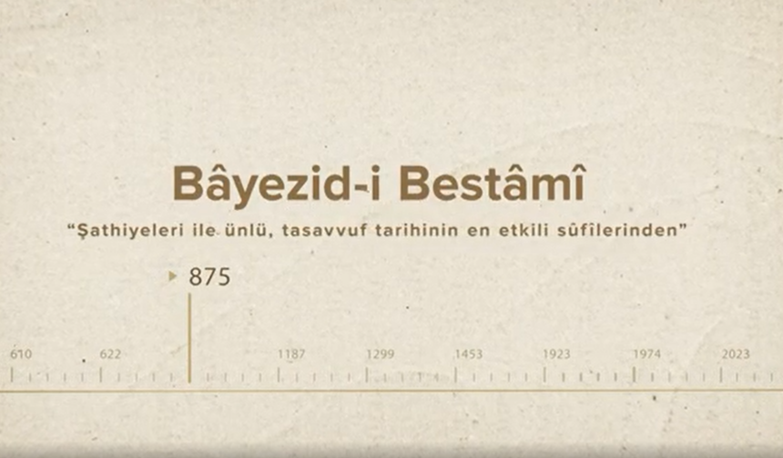 Bâyezid-i Bestâmî... İslam Düşünürleri - 91. Bölüm