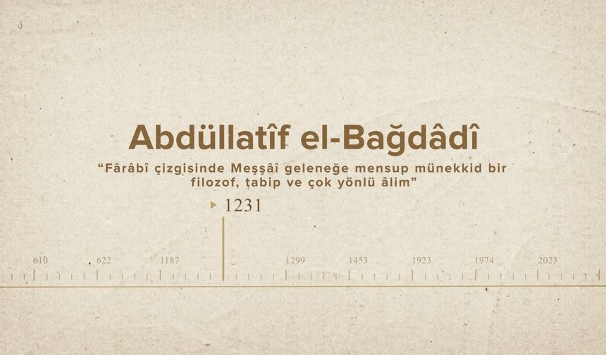 Abdüllatîf el-Bağdâdî... İslam Düşünürleri - 245. Bölüm