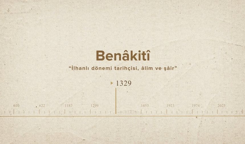 Benâkitî... İslam Düşünürleri - 257. Bölüm