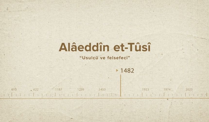 Alâeddîn et-Tûsî... İslam Düşünürleri - 263. Bölüm