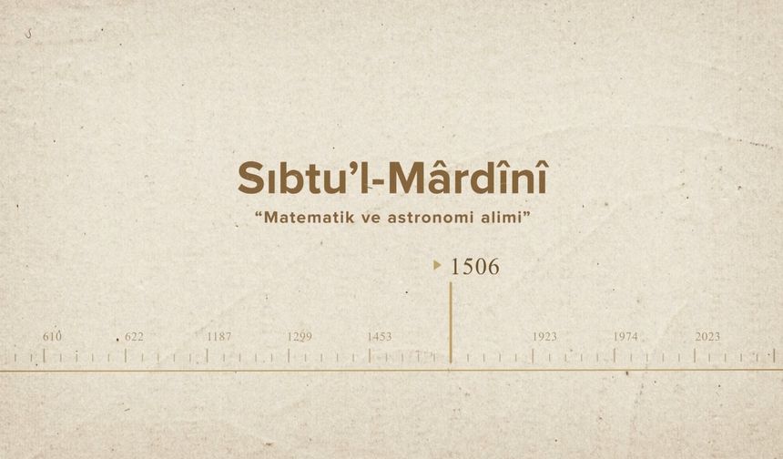 Sıbtu’l-Mârdînî... İslam Düşünürleri - 304. Bölümü