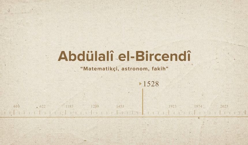 Abdülalî el-Bircendî... İslam Düşünürleri - 308. Bölüm