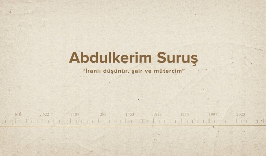 Abdulkerim Suruş... İslam Düşünürleri - 547. Bölüm