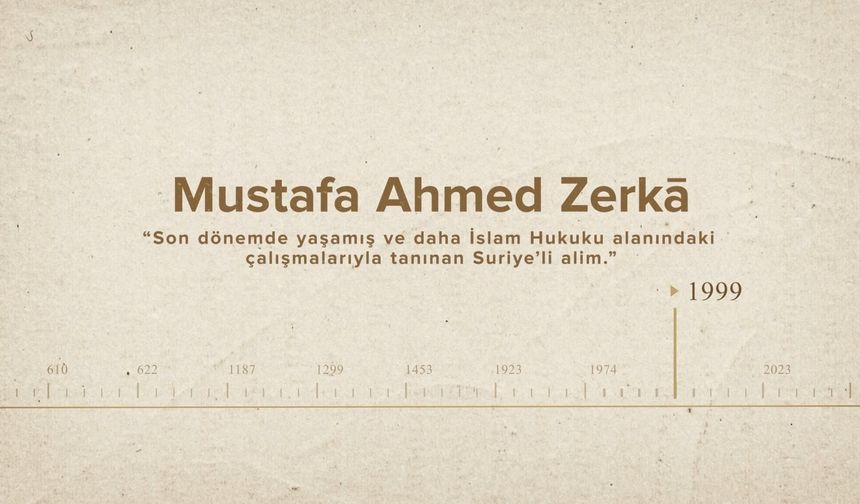 Mustafa Ahmed Zerkā... İslam Düşünürleri - 574. Bölüm
