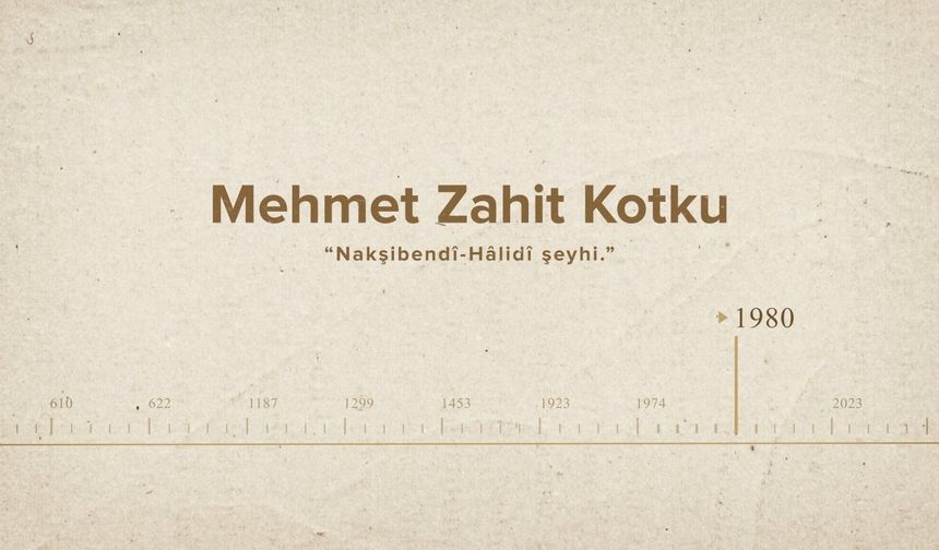 Mehmet Zahit Kotku... İslam Düşünürleri - 599. Bölüm
