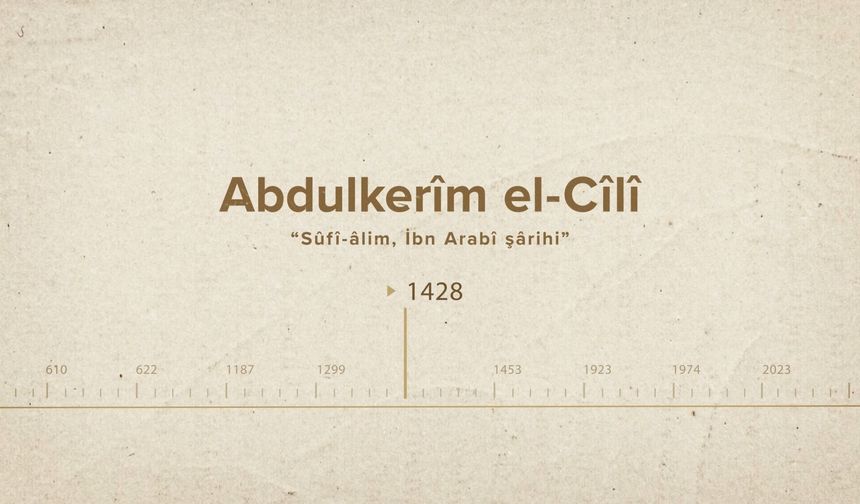 Abdulkerīm el-Cīlī... İslam Düşünürleri - 353. Bölüm