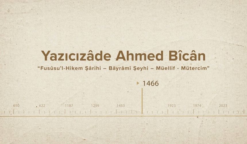 Yazıcızâde Ahmed Bîcân... İslam Düşünürleri - 359. Bölüm