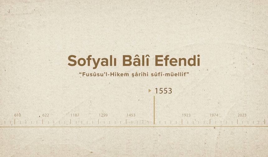 Sofyalı Bâlî Efendi... İslam Düşünürleri - 362. Bölüm