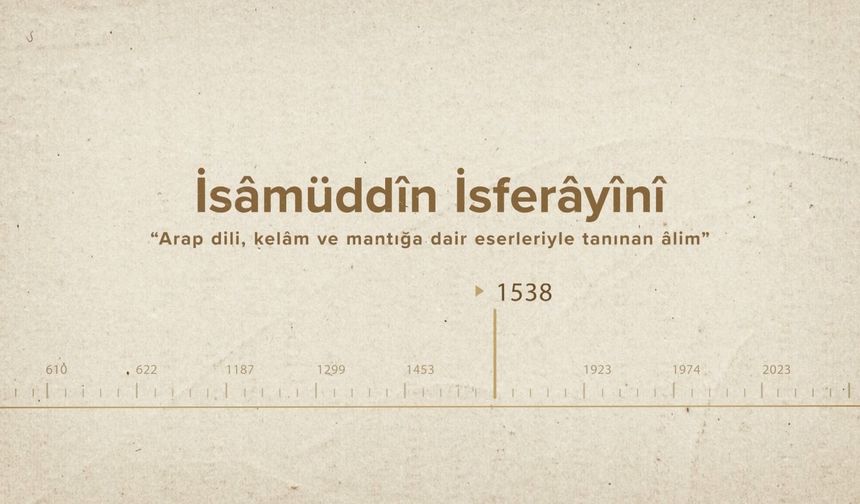 İsâmüddîn İsferâyînî... İslam Düşünürleri - 371. Bölüm