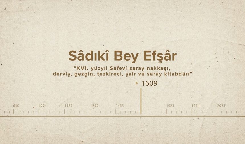 Sâdıkî Bey Efşâr... İslam Düşünürleri - 413. Bölüm