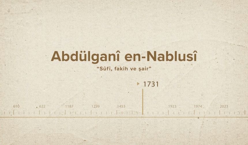 Abdülganî en-Nablusî... İslam Düşünürleri - 455. Bölüm