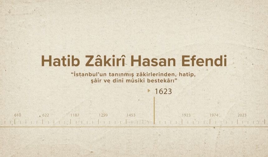 Hatib Zâkirî Hasan Efendi... İslam Düşünürleri - 459. Bölüm