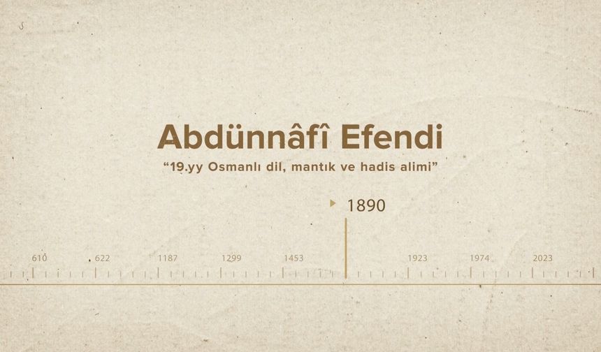 Abdünnâfî Efendi... İslam Düşünürleri - 489. Bölüm