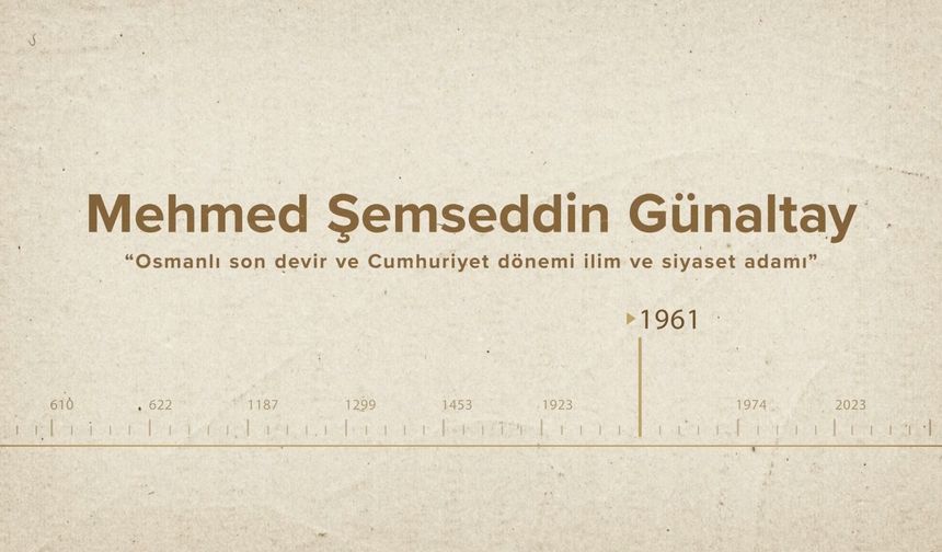 Mehmed Şemseddin Günaltay... İslam Düşünürleri - 522. Bölüm