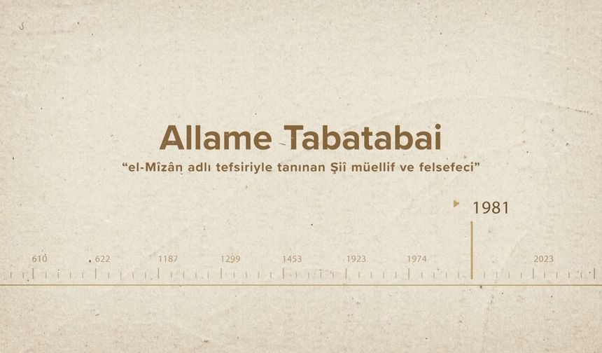 Allame Tabatabai... İslam Düşünürleri - 530. Bölüm