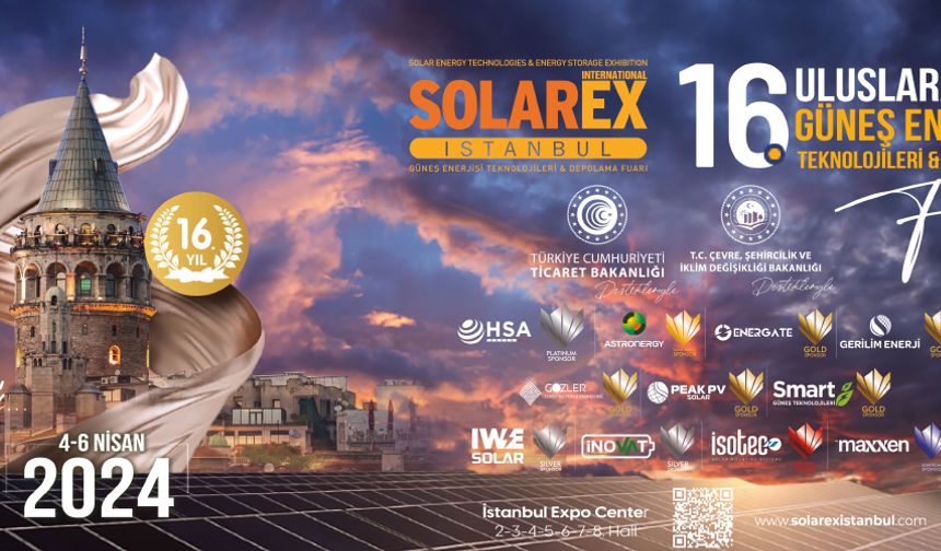 Dünya'nın En Büyük 3. Güneş Enerjisi Teknolojileri Fuarı Solarex İstanbul Kapılarını Açıyor!