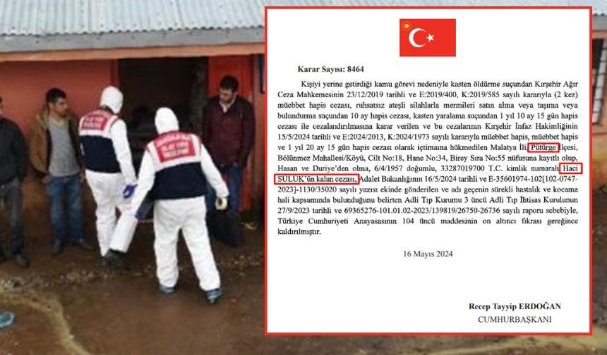 Saadet Partisi’nin sandık görevlilerini öldürenlerden Mikail Sülük'ün babası Hacı Sülük, affedildi!