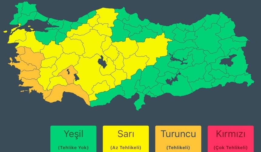 AFAD'dan sağanak ve fırtına uyarısı