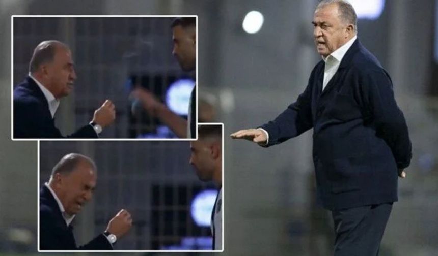 Fatih Terim son dakika golüyle çıldırdı: Taktik anlatırken futbolcusu yüzüne su fırlattı