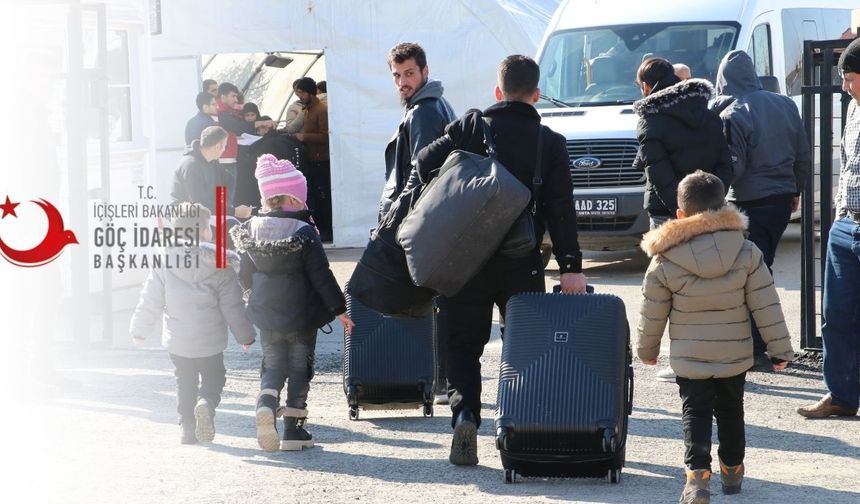 Göç İdaresi Başkanlığı'ndan Suriyelilerin geri dönüş işlemlerine ilişkin bilgilendirme