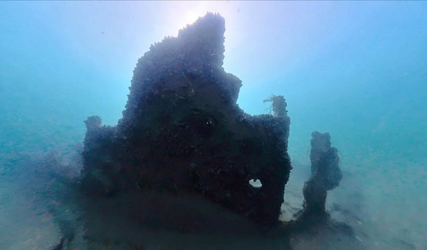 Karadeniz'de balıkçının bulduğu batık Osmanlı gemisi olabilir