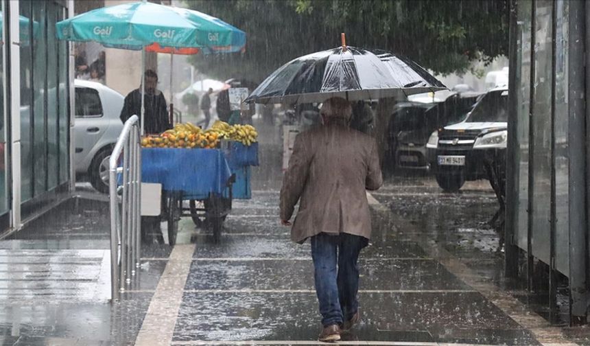 Meteoroloji'den, Doğu Akdeniz ve Hatay'ın kuzeyi için kuvvetli sağanak uyarısı