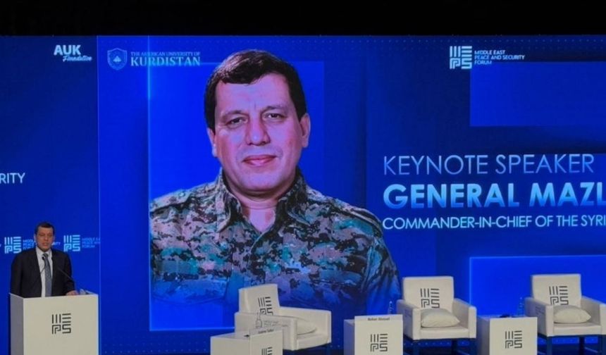 Mazlum Abdi, Duhok'ta uluslararası topluma çağrı yaptı: Şam'a tanıdığınız şansı bize de tanıyın