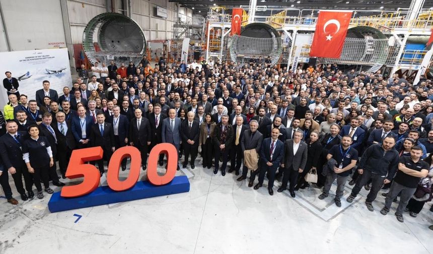 TUSAŞ'tan Airbus'a 500'üncü A320 uçağı sevkiyatı
