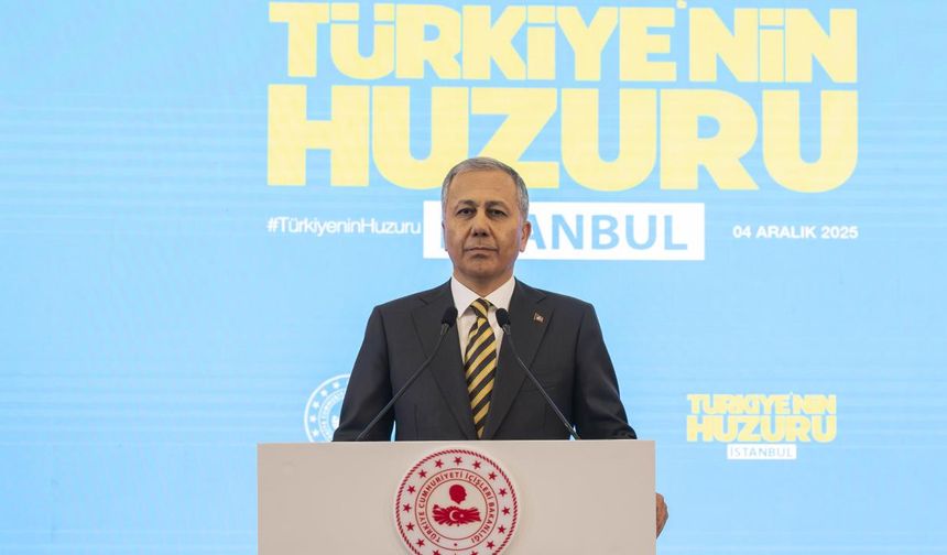 Bakan Yerlikaya: İstanbul ve Türkiye'de suç oranları azaldı