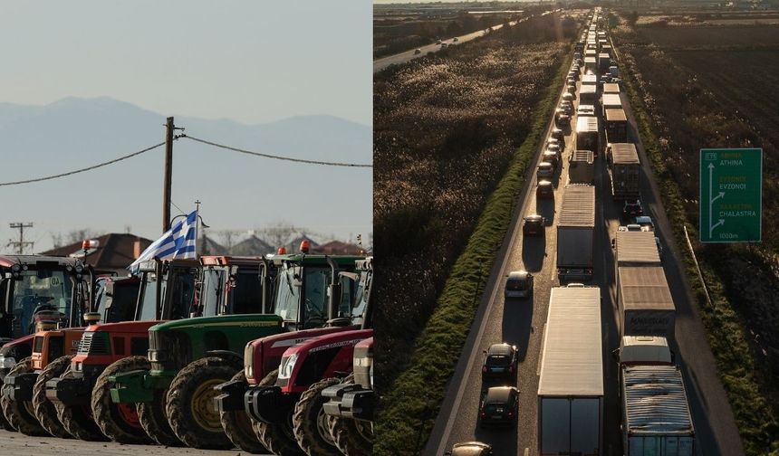 Yunanistan’da çiftçi eylemleri genişliyor: Atina-Selanik otoyolu kapatıldı