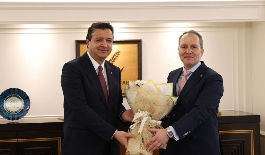 Saadet Partisi'nden YRP'ye Ziyaret | Arıkan ve Erbakan'dan "ortak diyalog" vurgusu