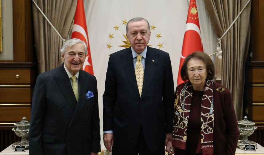 Cumhurbaşkanı Erdoğan, iş insanları Koç ve Arsel'i kabul etti