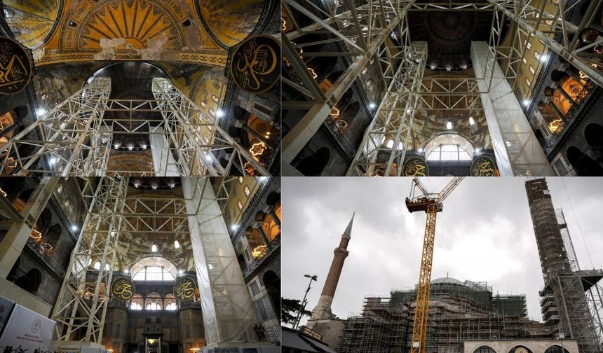 Ayasofya'da Cumhuriyet tarihinin en kapsamlı restorasyonu