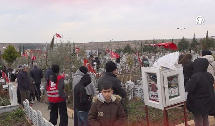 Adıyaman’da 6 Şubat depremlerinde hayatını kaybedenler kabirleri başında anıldı