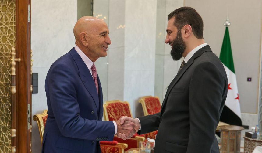 Suriye Cumhurbaşkanı Şara, ABD'nin Suriye Özel Temsilcisi Barrack'ı kabul etti