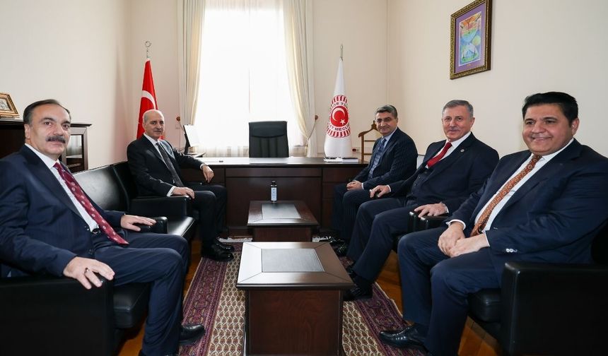 TBMM Başkanı Numan Kurtulmuş, Yeni Yol Grubunu ziyaret etti