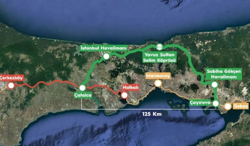 İstanbul'da güzergah belli oldu, köprüye tren geliyor! Kuzey Çevre Demiryolu Projesi için 6,75 milyar dolarlık imza