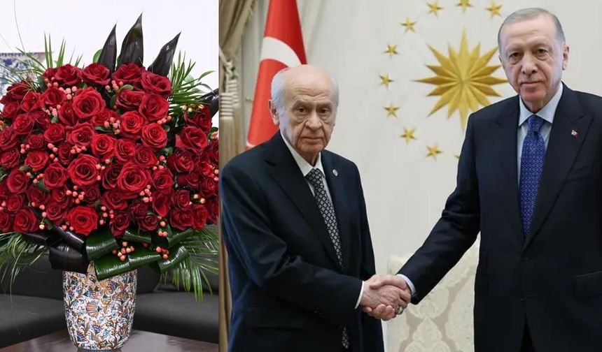Bahçeli, Cumhurbaşkanı Erdoğan'ın doğum gününü kutladı. 72. yaşa özel 72 gül