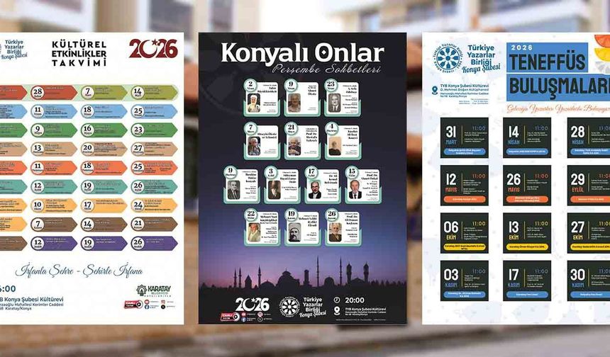 TYB Konya Şubesi 2026 Yılı Etkinlik Takvimini Açıkladı