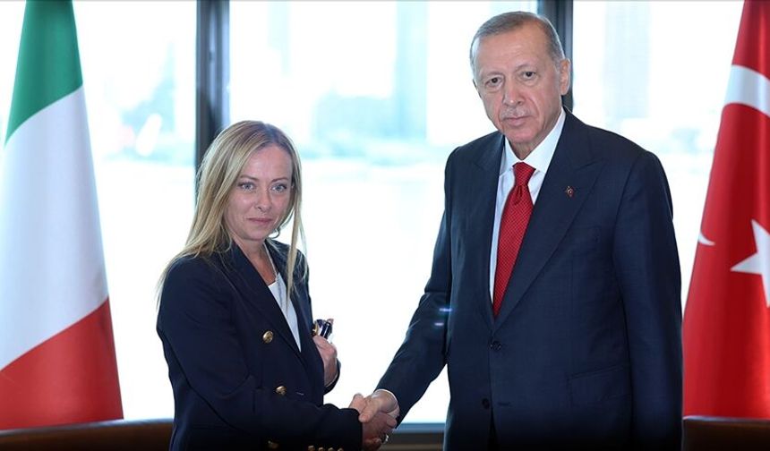 Cumhurbaşkanı Erdoğan, İtalya Başbakanı Meloni ile görüştü