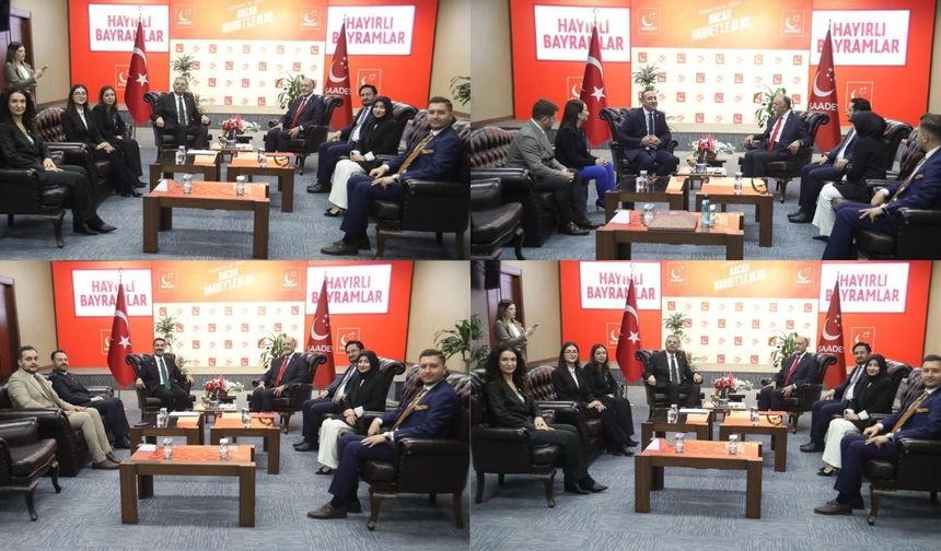 Saadet Partisi genel merkezi siyasi partileri ağırladı