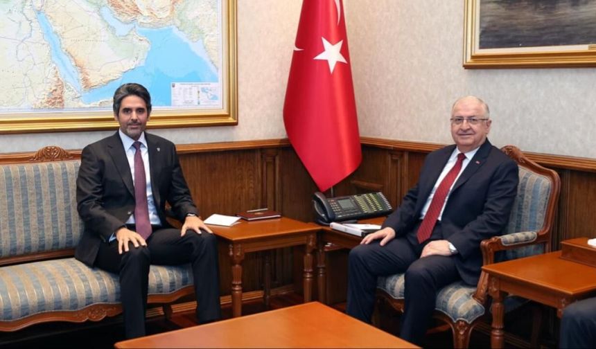 Bakan Güler, Katar'ın Ankara Büyükelçisi Al-Henzab'ı kabul etti