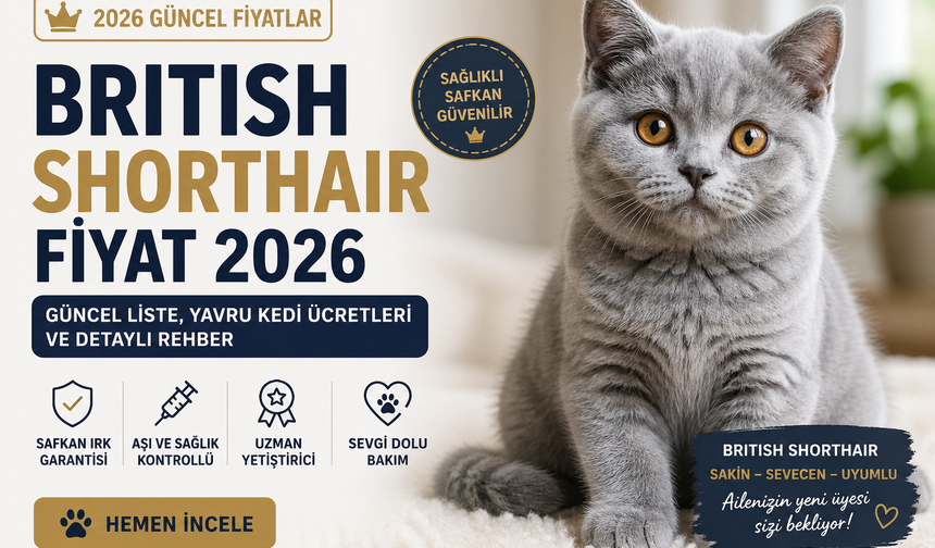British Shorthair Fiyat 2026: Güncel Liste