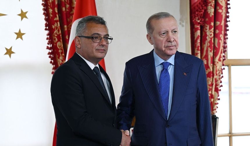 Cumhurbaşkanı Erdoğan, KKTC Cumhurbaşkanı Erhürman ile görüştü