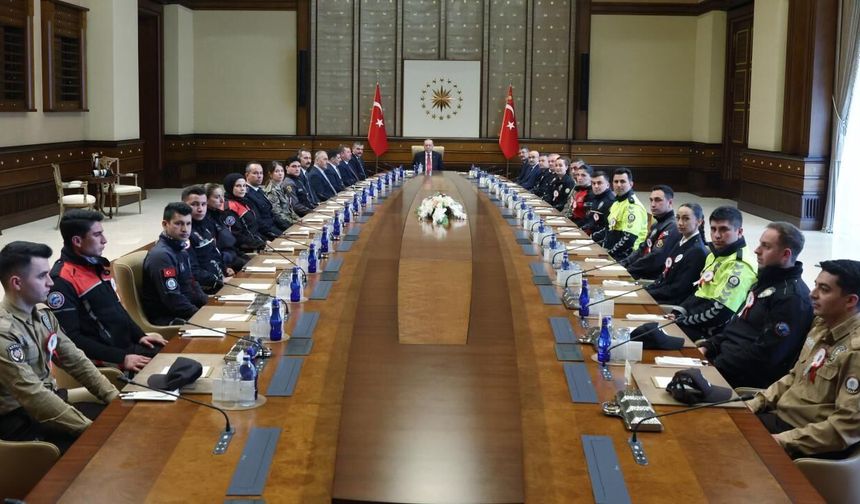 Cumhurbaşkanı Erdoğan, Bakan Çiftçi ve beraberindeki heyeti kabul etti